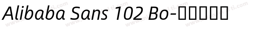 Alibaba Sans 102 Bo字体转换